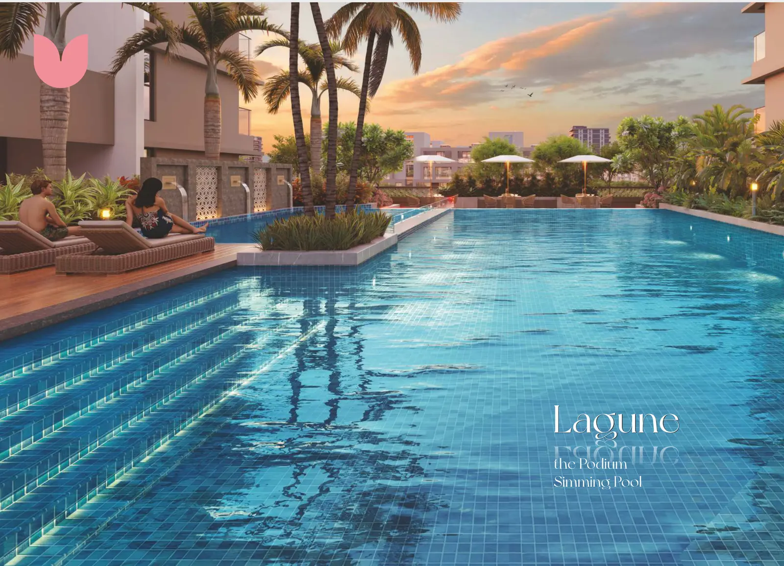 Lagune podium swimming pool